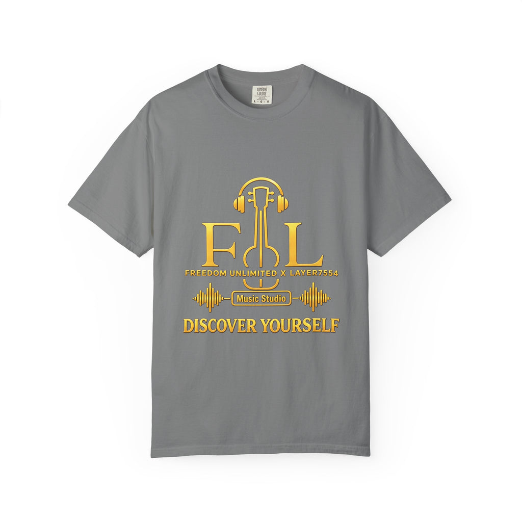 Discover Yourself T-Shirt — Freedom, Lifestyle & Music Logo Tee