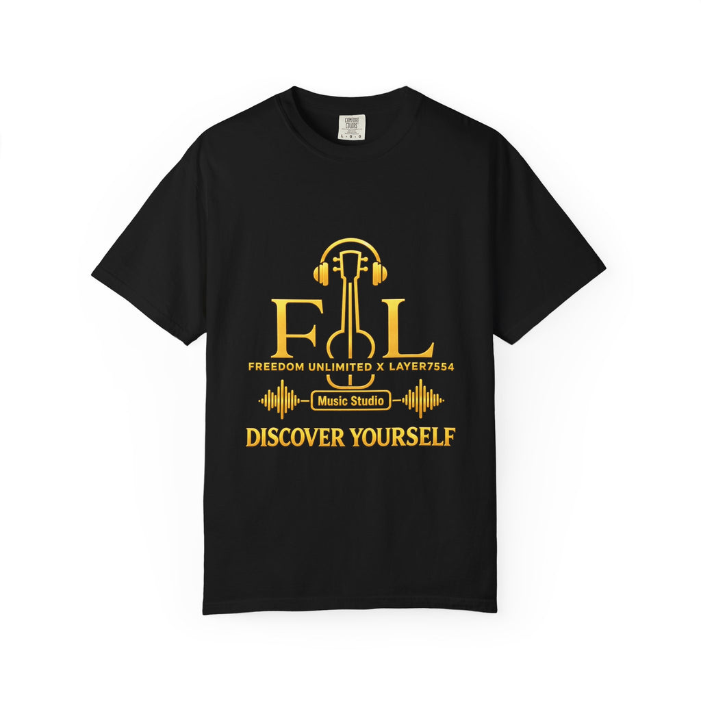 Discover Yourself T-Shirt — Freedom, Lifestyle & Music Logo Tee