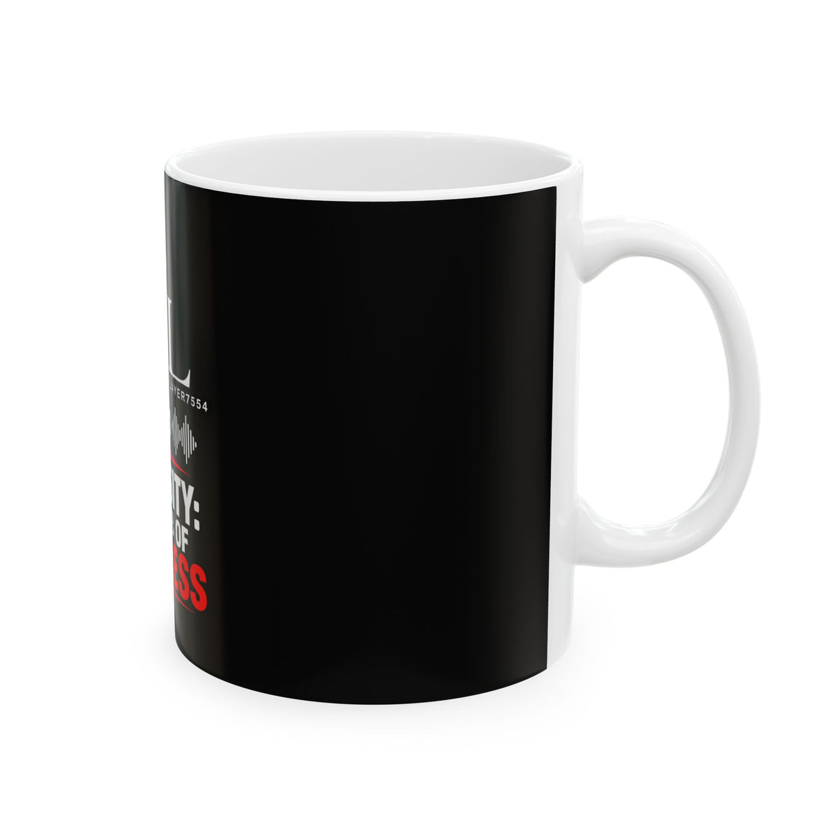 Adversity: The Womb of Greatness Ceramic Mug — Inspirational Music Studio Coffee Cup (11/15 oz)