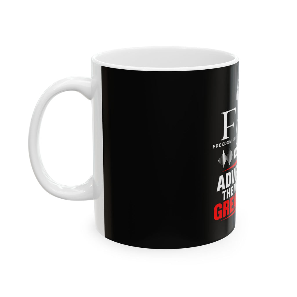 Adversity: The Womb of Greatness Ceramic Mug — Inspirational Music Studio Coffee Cup (11/15 oz)