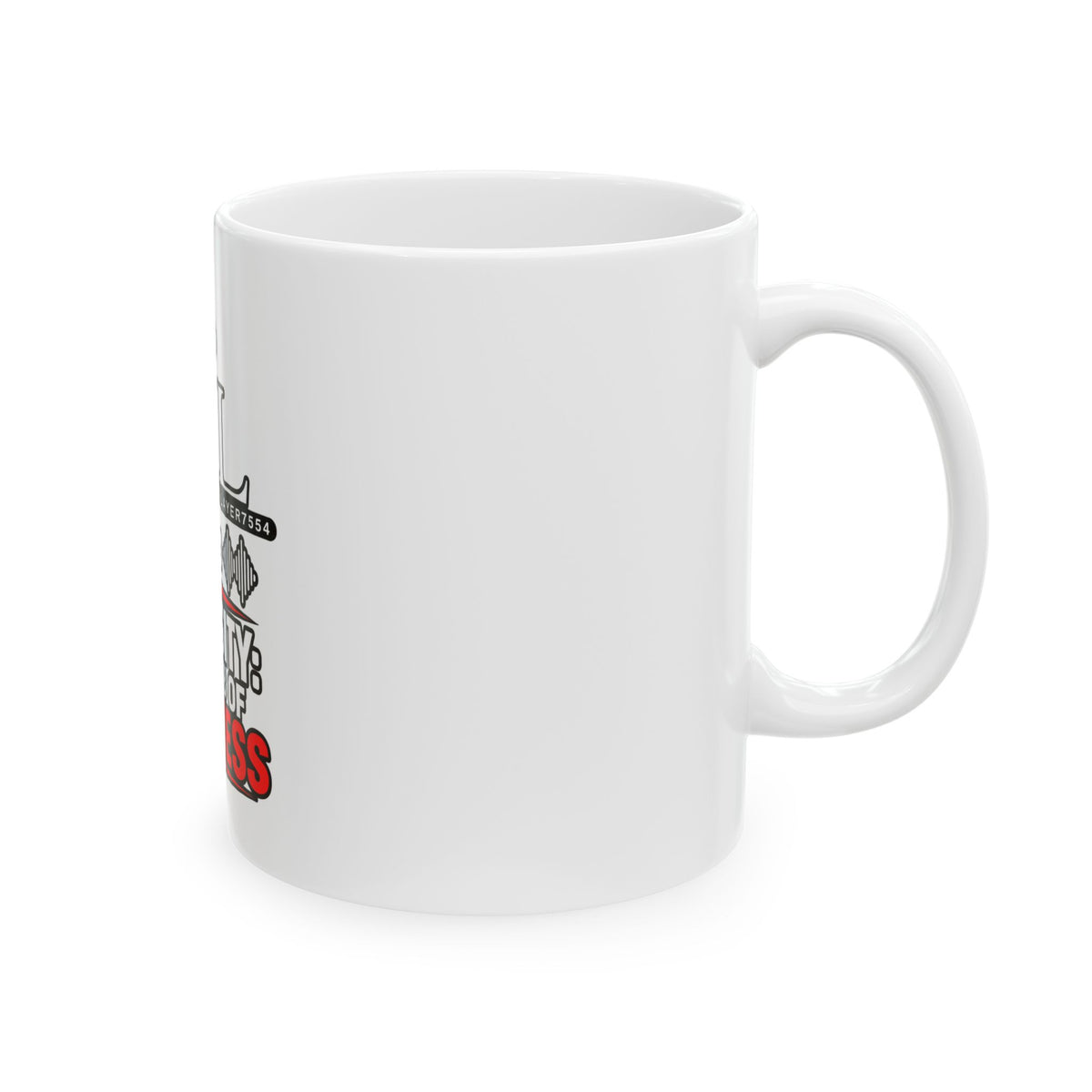 Adversity: The Womb of Greatness Ceramic Mug — Inspirational Music Studio Coffee Cup (11/15 oz)