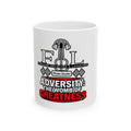 Adversity: The Womb of Greatness Ceramic Mug — Inspirational Music Studio Coffee Cup (11/15 oz)
