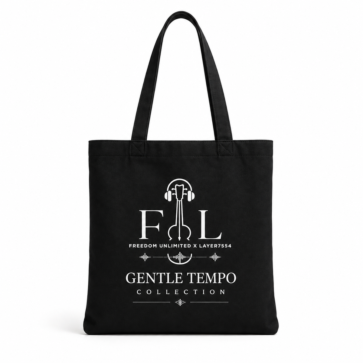 Gentle Tempo Graphic Tote Bag