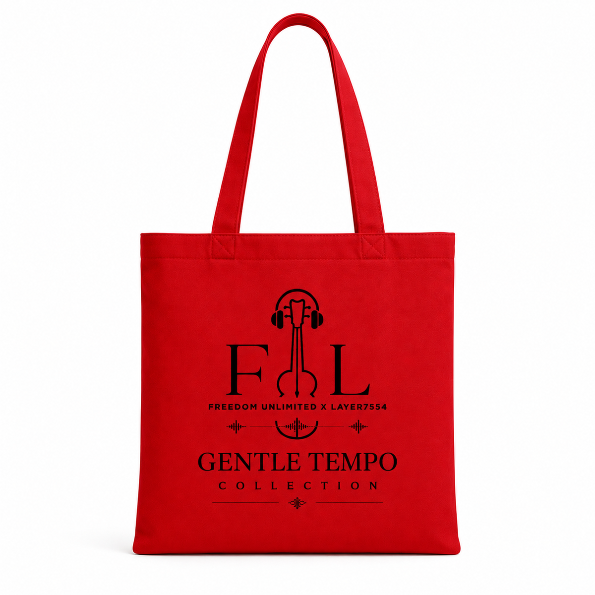 Gentle Tempo Graphic Tote Bag
