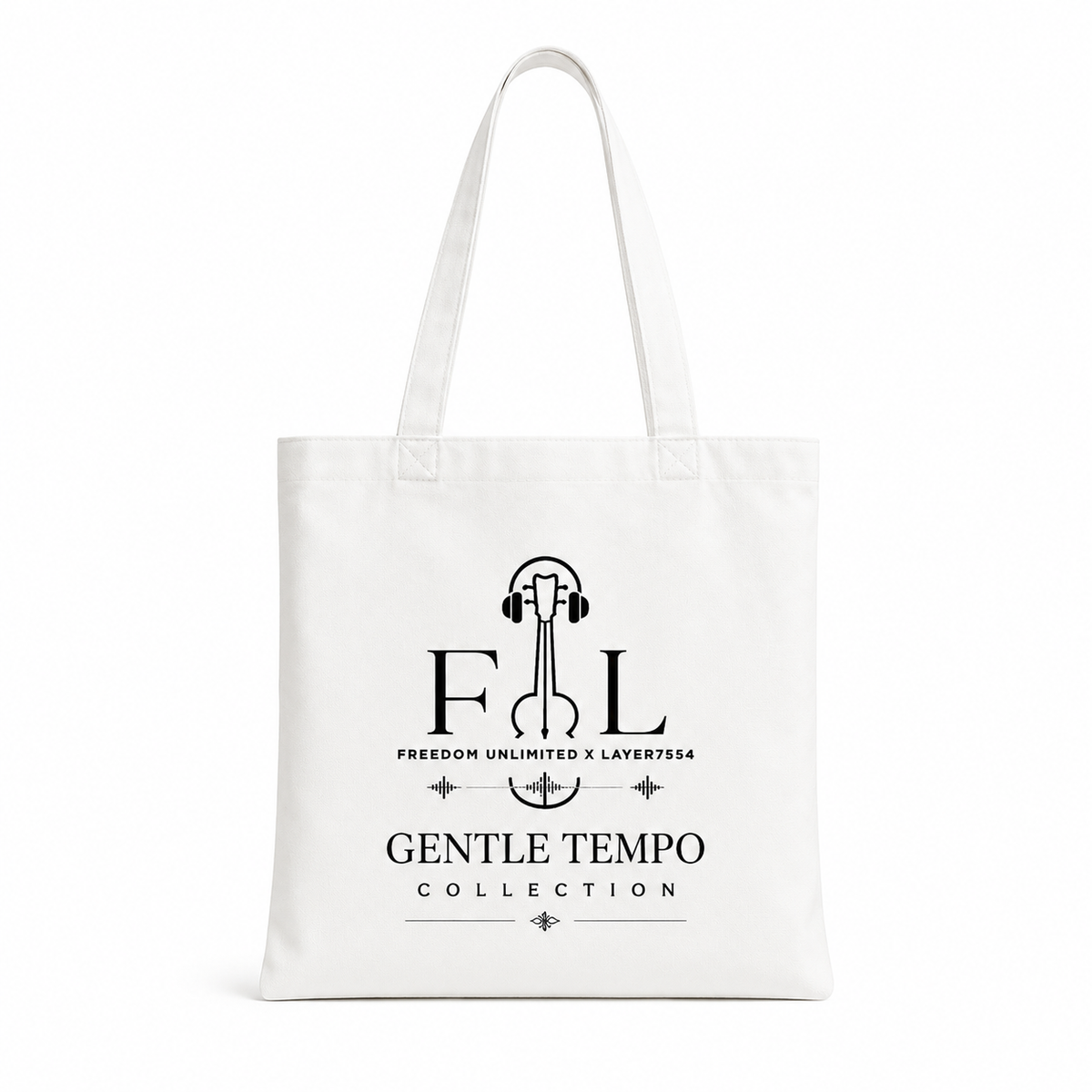 Gentle Tempo Graphic Tote Bag